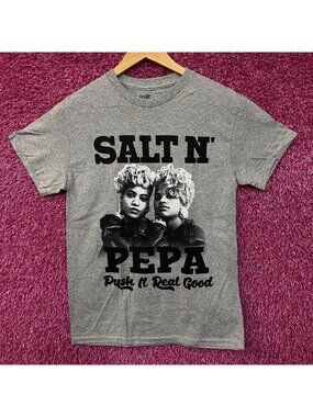 Salt-N-Pepa Hot, Cool & Vicious Push It Real Good Graphic T-Shirt Small
